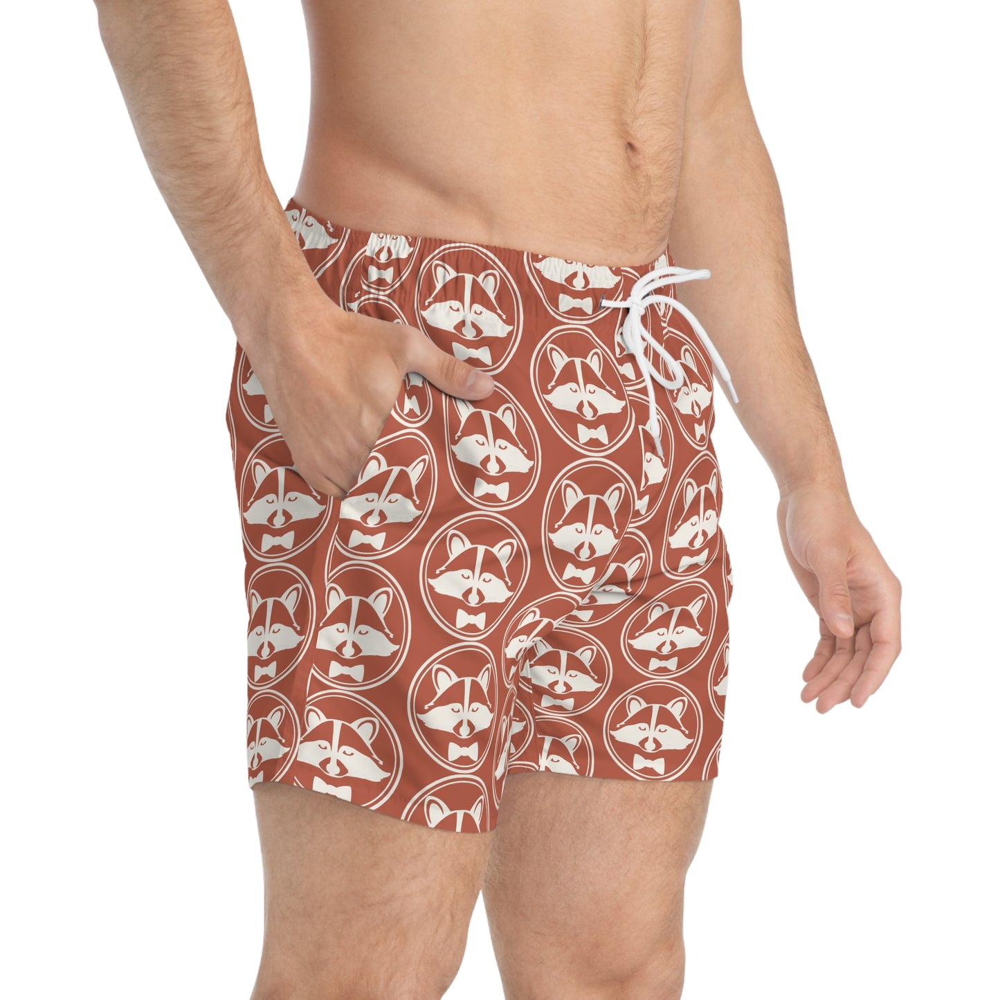Dapper & Dangerous Swim Trunks - Rust