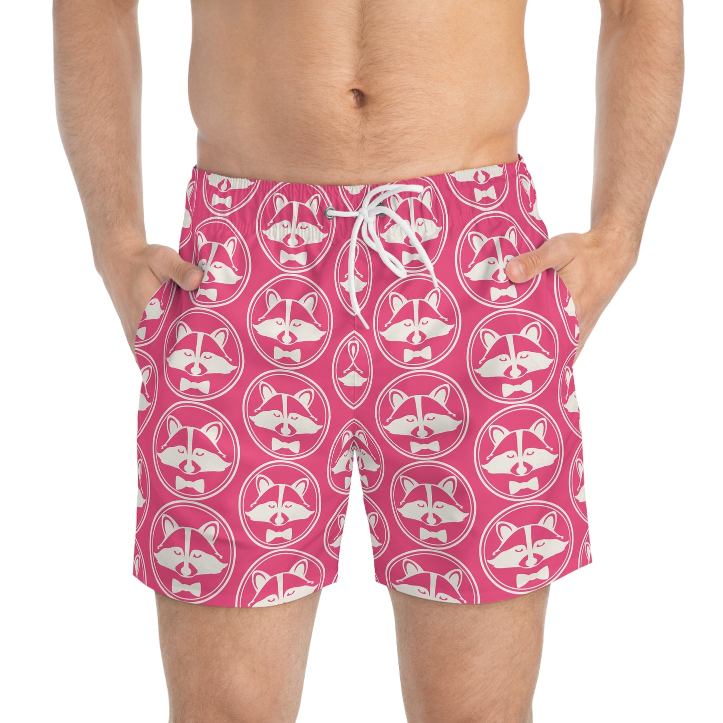 Dapper & Dangerous Swim Trunks - Crunchberry