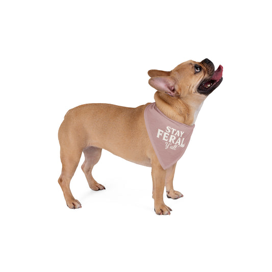 Feral State of Mind Pet Bandana - Mauve