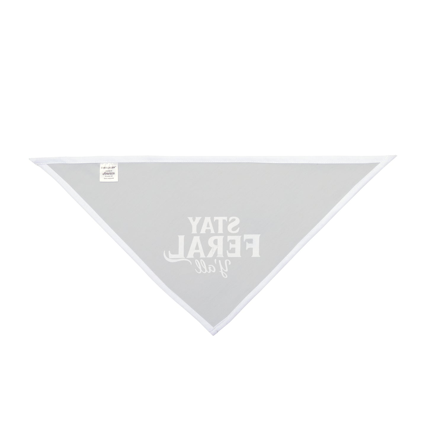 Feral State of Mind Pet Bandana - Charcoal