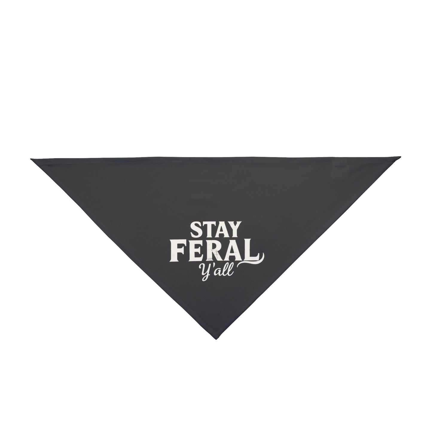 Feral State of Mind Pet Bandana - Charcoal