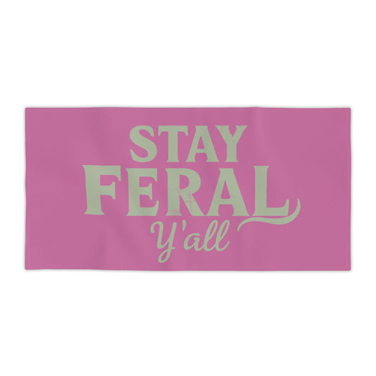 Feral State of Mind Beach Towel