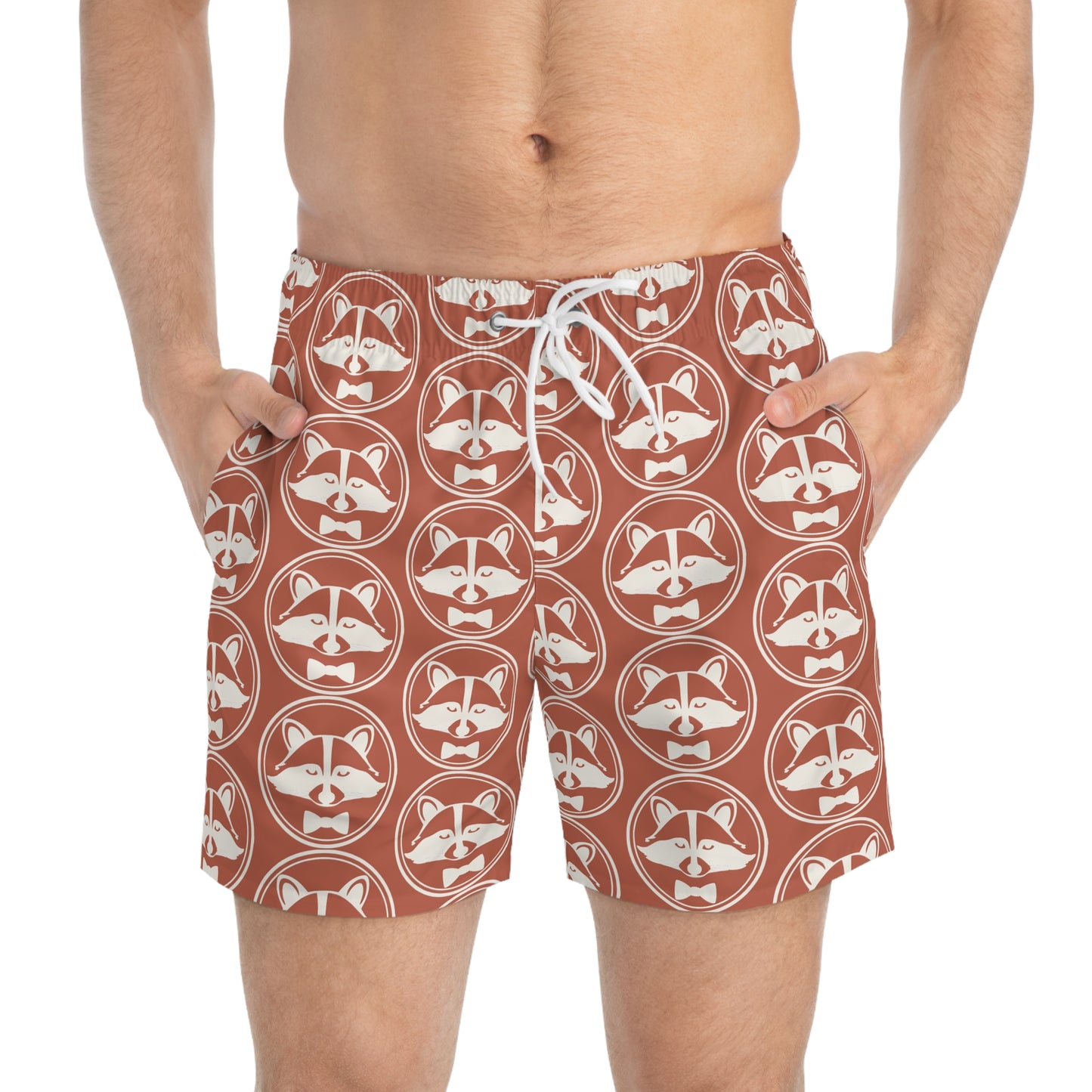 Dapper & Dangerous Swim Trunks - Rust