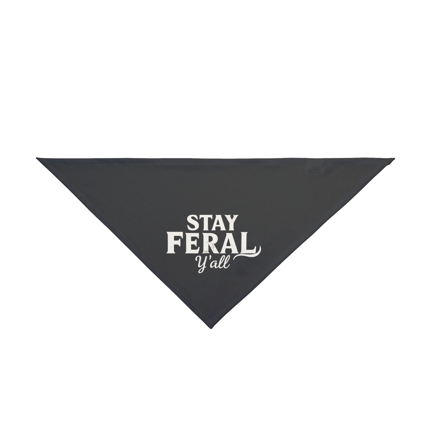Feral State of Mind Pet Bandana - Charcoal